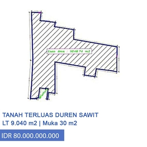 Hot Sale Tanah / Lahan Istimewa Jl H Naman Pondok Kelapa Jakarta Timur