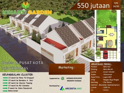 Kinanti Garden Hunian Premium Tengah Kota Semarang