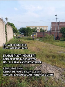 Lahan plot industri jetis mojokerto