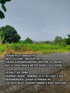 Lahan plot industri karangandong driyorejo