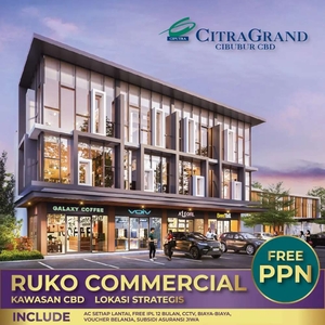 Ruko commercial terletak di kawasan perumahan CBD