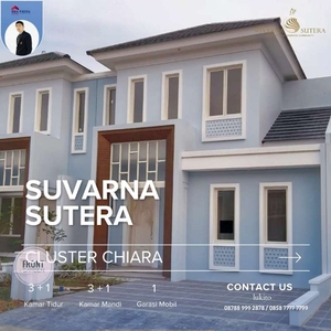 Rumah 2 Lantai Luas Nyaman Lokasi Terdepan di Suvarna Sutera