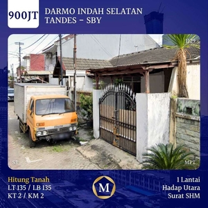 Rumah Darmo Indah Selatan Murah Hitung Tanah SHM Tandes dkt Manukan