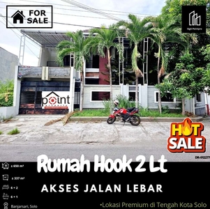 Rumah Hook 2 Lantai Akses Jalan Lebar