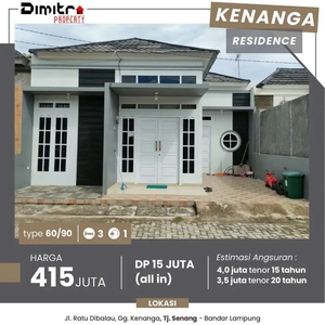 Rumah kamar 3 tanjung senang