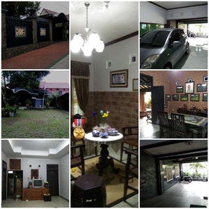 Rumah luas lt 640m 9 kamar jalan damai carport 8 mobil