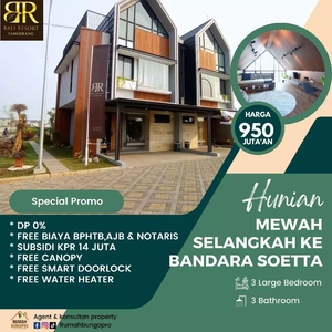 Rumah Mewah 2 lantai pinggir jalan Cluster Bali Resort