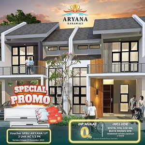 Rumah Mewah Siap Huni Free Biaya KPR Cluster Aryana Karawaci Tangerang
