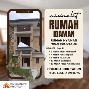 Rumah Minimalis Modern di Banguntapan,Siap KPR,Dekat Kotegede,Janti