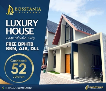 (RUMAH SCANDINAVIAN DI MOJOLABAN) PROMO CASH BACK 40 JT 2 LANTAI ALL I