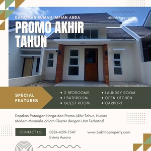 SPESIAL DESEMBER! Jual Rumah Nyaman di Yogyakarta Bisa KPR/Cash Tempo