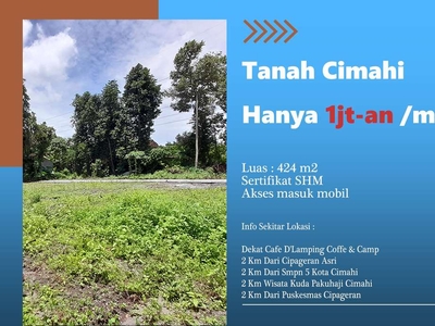 Tanah Area Cimahi Cipageran Nyaman & Asri Cocok Untuk Hunian SHM