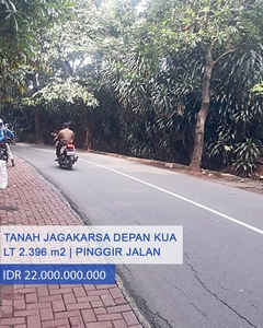 Tanah Dijual Di Jl Sirsak Depan Kantor KUA Jagakarsa Jakarta Selatan