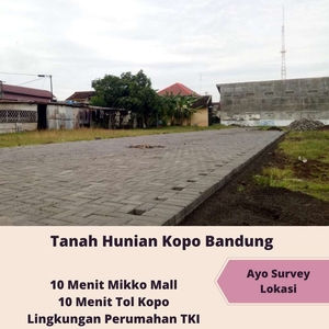 Tanah Hunian Kopo TKI Bandung,10 Menit Pintu Tol Kopo
