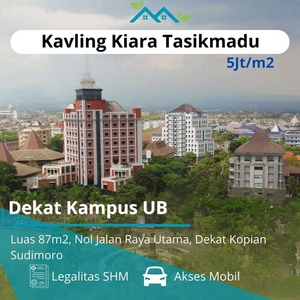 Tanah Kavling Kiara Murah Surat SHM Dekat Kampus UB