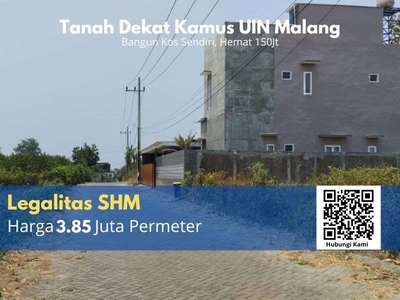 Tanah Kota Malang Peruntukan Bangun Rumah Kos Area Joyoagung