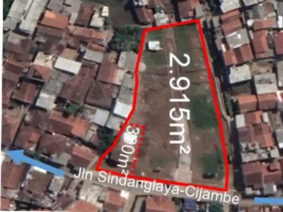 Tanah matang pinggir jalan cck buat perumahan/cluster Bandung