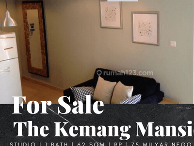 Dijual Apartment The Mansion At Kemang Type Studio South Tower