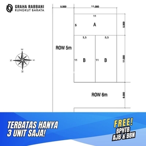 Dijual Rumah Siap Huni Baru Bangun Rungkut Barata Surafree BPHTB BBN AJB - Surabaya