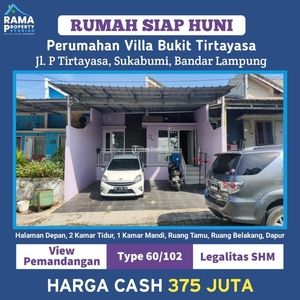 Dijual Rumah Tipe 60/102 2KT 1KM Lokasi Strategis Siap Huni - Bandar Lampung
