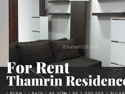 Disewakan Apartemen Thamrin Residence 1 Bedroom Full Furnished