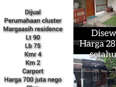 Rumah siap huni lokasi di komplek perumahan cluster di Margaasih residence