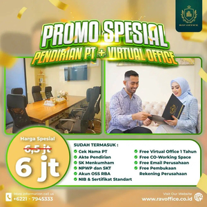 TAHUN BARU PROMO TERBATAS! PENDIRIAN PT CV YAYASAN DISKON MENARIK