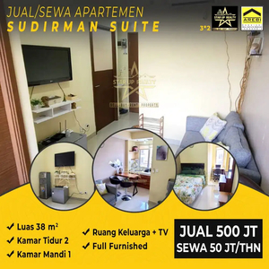 50 jt disewakan apartemen sudirman suite 2 bedroom full furnished