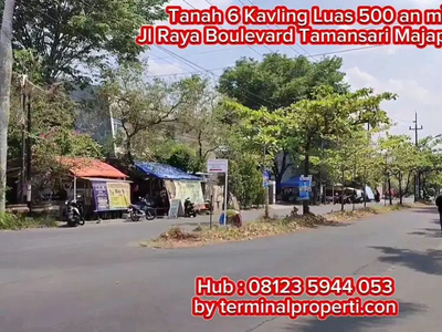 BU, Tanah POJOK Lbr Jalan 30 m Jl Raya Tamansari Majapahit Pedurungan