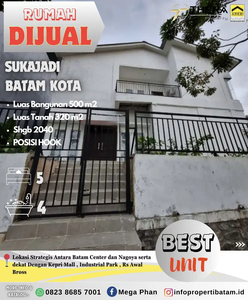 Dijual Murah Rumah Hook di Sukajadi