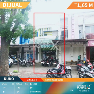 Dijual Ruko 2 Lantai Kawasan Ramai di Candi Panggung Malang