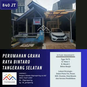 DIJUAL RUMAH DI PERUMAHAN GRAHA RAYA BINTARO TANGERANG SELATAN LELANG