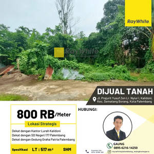 Dijual Tanah di Jl. Prajurit Yusuf Zen Lr. Nyiur I