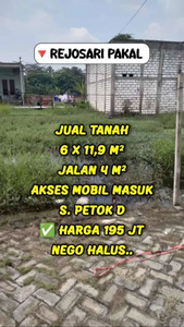 DIJUAL TANAH SIAP BANGUN REJOSARI SURABAYA