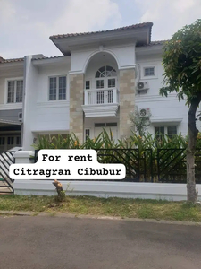 For rent ( Disewakan ) rumah rapih dalam cluster Citragran Cibubur