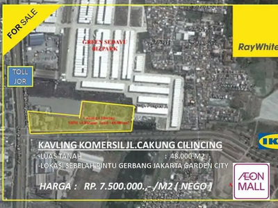 Jual Kavling Komersial di Cakung Cilincing Jakarta Timur