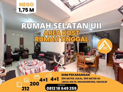 Jual Rumah Selatan UII Ngaggrung Area Kost Hunian Nego Sampai Deal