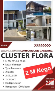 murah rumah baru flora premium summarecon bandung