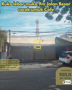 Ruko Lebar 9m di Kranji Dekat stasiun cocok untuk Cafe / Coffee Shop