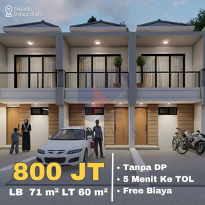 Rumah 2 lantai 5 menit ke TOL Jatiasih