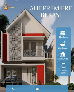 Rumah 2 Lantai Jatibening Bekasi,10 Menit Ke Pintu Tol Jatiwarna