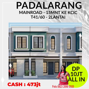 Rumah 2lantai CITY VIEW di PADALARANG MAINROAD cash si 473jt, DP 10jt