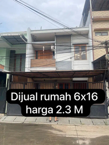 Rumah 6x16 lokasi strategis di Taman Cosmos Taman ratu(TR162)