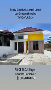 Rumah Baru Ready Cantik. Lokasi Pancing, Hnya 360Jt Promo Cash