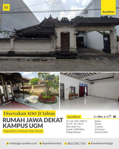 Rumah Besar, Disewakan, Dekat UGM , Pogung, Jl. Kaliurang