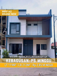 Rumah dijual Ready modern di Kebagusan ,P. Minggu Jakarta Selatan