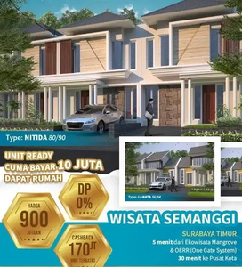 rumah ready kawasan wisata mangrove wisata semanggi wonorejo.surabaya