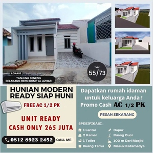 RUMAH SIAP HUNI MURAH 225JT DI BANDAR LAMPUNG