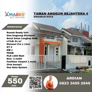 Rumah TAS 4 Sidodadi Sidoarjo, Dekat Gate TOL , Lippo Mall, GOR SDA