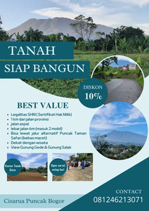 tanah lebar jalan 6m